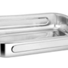 Shri & Sam High Grade Stainless Steel Lasagna Tray with Large Handle for Serving any Foods (Silver) 40 CM